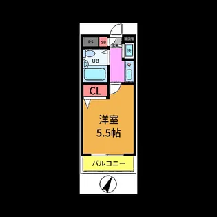 ジョイフル南流山【1階】の間取り