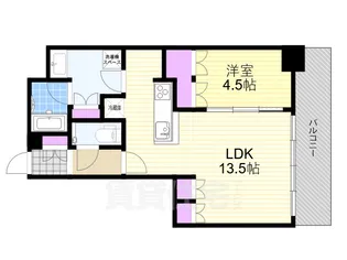 グランドメゾン新梅田タワーTHE CLUB RESIDENCE【11階】の間取り