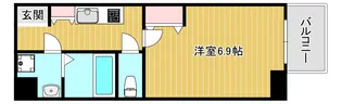 レジュールアッシュ難波LUXE【11階】の間取り