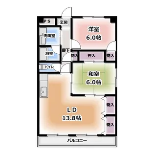 グランドール高城C【3階】の間取り