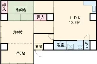 デッチポンドマンション【1階】の間取り