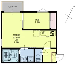 REGALEST PEAK【2階】の間取り