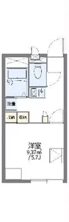 レオパレスメルベーユ【1階】の間取り