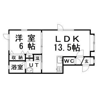 愛国ビレッジ5号館【1階】の間取り