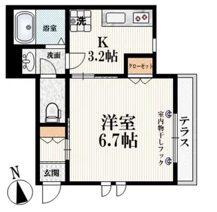 ピュイメゾン.E【1階】の間取り