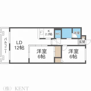 ブレ山の手II【2階】の間取り
