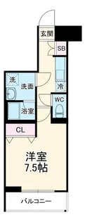 メインステージ武蔵中原ヴィオラ【2階】の間取り