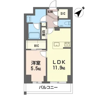 クラルテ羽沢横浜国大【3階】の間取り