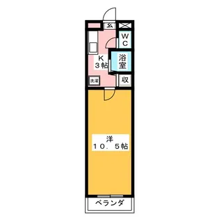 ミューズコートI【4階】の間取り