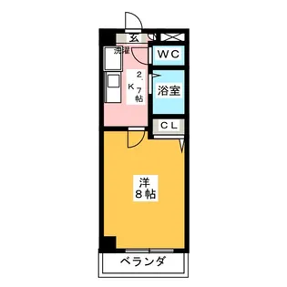 ヤマトマンション中島新町【5階】の間取り