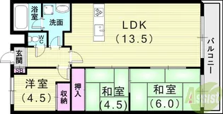 朝日プラザモンターニュ北神戸1番館【2階】の間取り