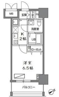 カスタリア三ノ輪【2階】の間取り