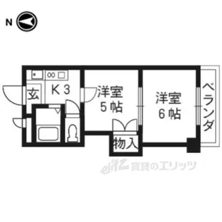 プリマベーラ西京極【5階】の間取り
