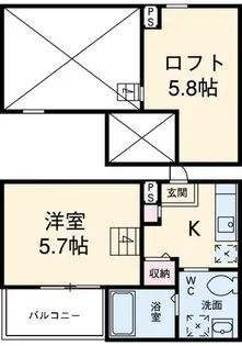 ティーダI【1階】の間取り