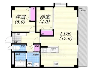 寿松ハイツ【3階】の間取り