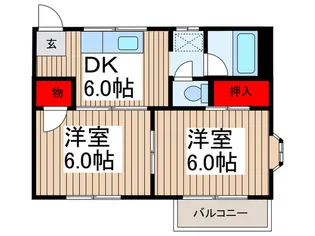 フジハイツ1【2階】の間取り