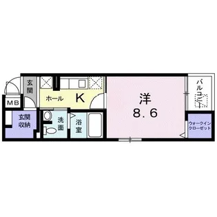 K.OレーベンII【3階】の間取り
