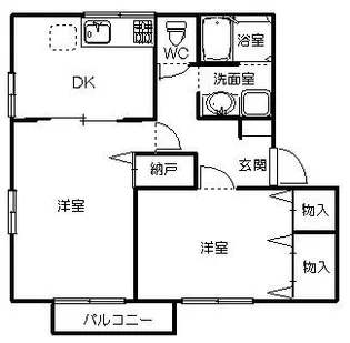 ブリリアントハイツ【2階】の間取り