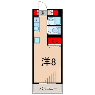 ベルハイム中川【2階】の間取り