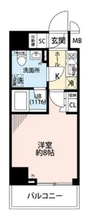 プレール・ドゥーク住吉IV【2階】の間取り