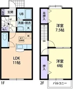 ソルボンヌ Aの間取り