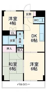 パストラル湘南【3階】の間取り