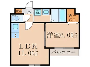 仮)CUORE納所WEST【1階】の間取り
