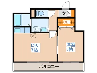 ル バージュ719【5階】の間取り