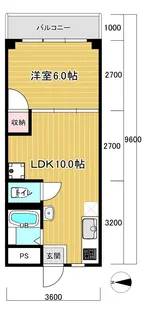 第二グリーンハイツ【3階】の間取り