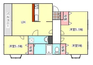 サンライフフジワラ【2階】の間取り