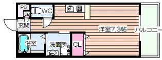 ライジングコート姫島駅前【4階】の間取り