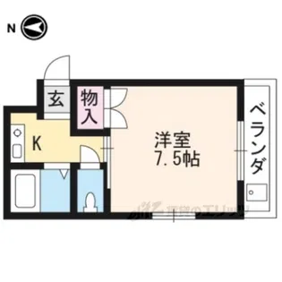 ハイツフラーデン【2階】の間取り