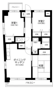 ソシエ長崎第二【2階】の間取り