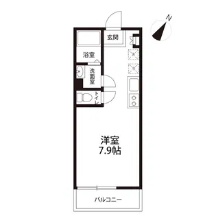 ウエストコート湘南【2階】の間取り