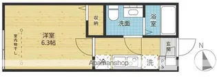 ASTERIA FUTAWA【2階】の間取り
