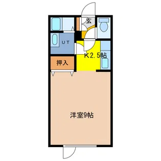 エクセレントノース千歳【1階】の間取り