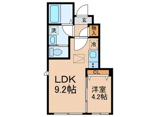 コーポ レイ【1階】の間取り