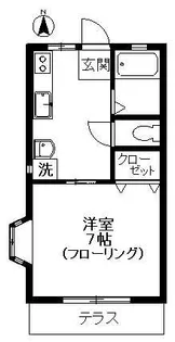 サンテラス壱番館【1階】の間取り