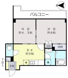 シェ・リビエール【2階】の間取り
