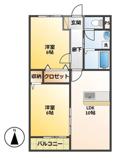 ローズ大和【2階】の間取り