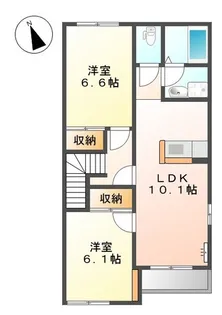 マノリアII【2階】の間取り
