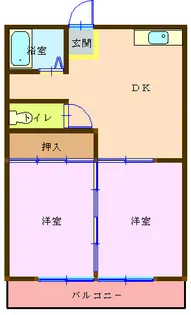 フローレンス鈴鹿【2階】の間取り