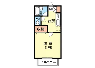 コーポサイト【2階】の間取り