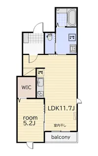 ブルーグラス【2階】の間取り