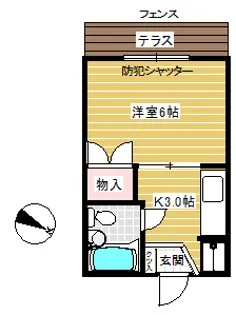 クレッシェンド目黒【1階】の間取り