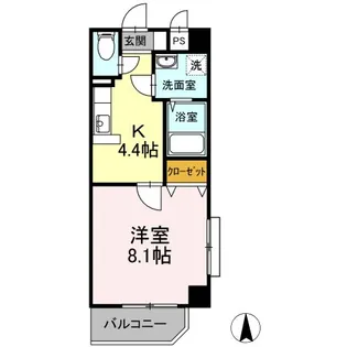 アベニューあいざわ【4階】の間取り