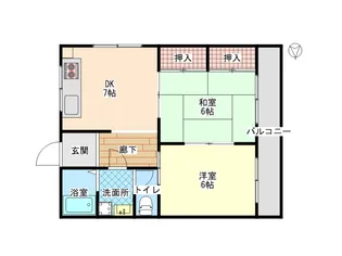 サンハイム高田【2階】の間取り