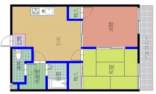 岸本マンション【4階】の間取り
