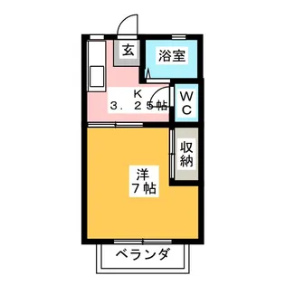タウン青葉【1階】の間取り
