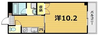 エリーフラッツ京町【4階】の間取り